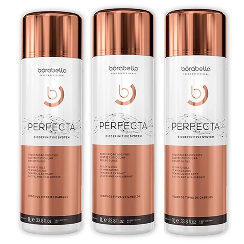 Kit 03 Progressiva Perfecta Biodefinitive Borabella 1L