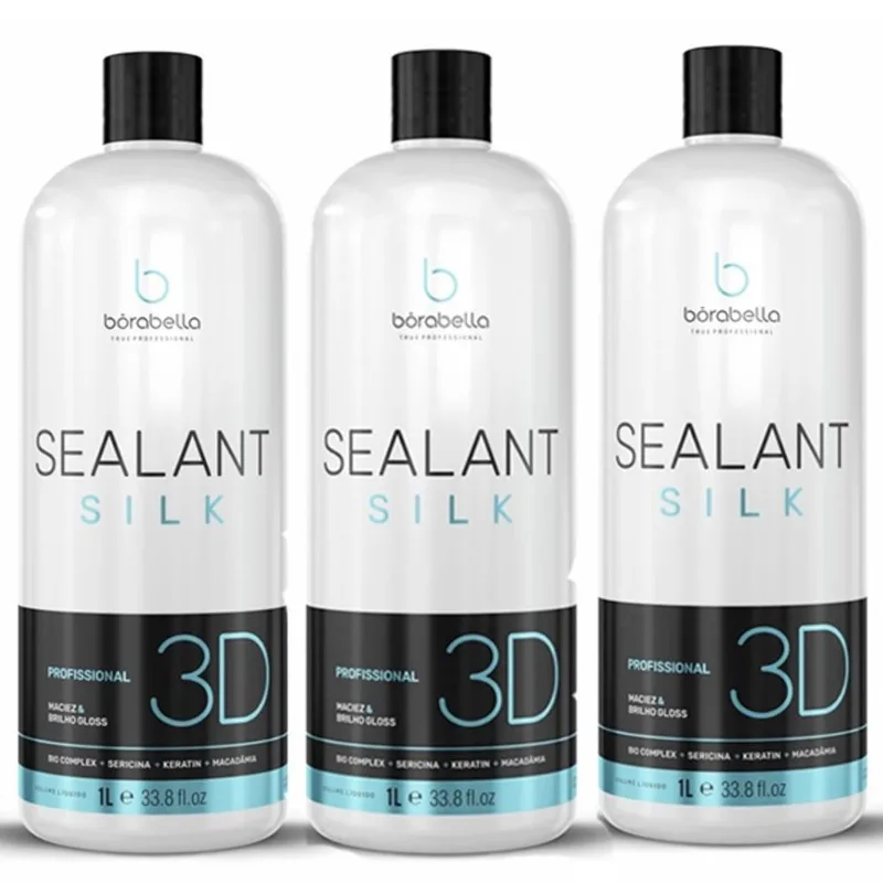 Kit 03 Selagem Sealant Silk 3D Borabella 1L
