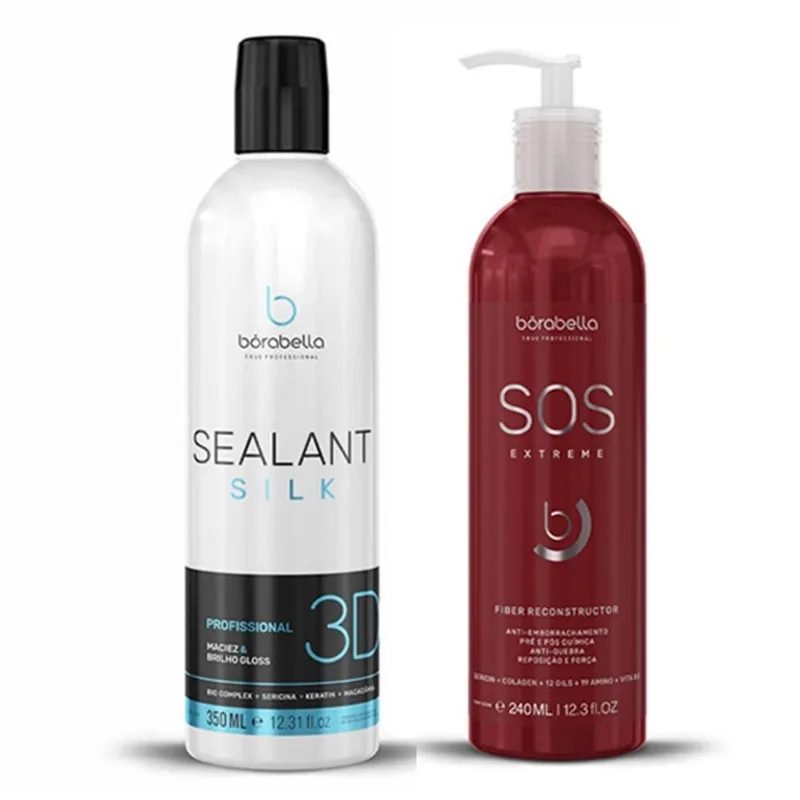Kit Selagem Sealant Silk 3D 380ml e sos Extreme Borabella