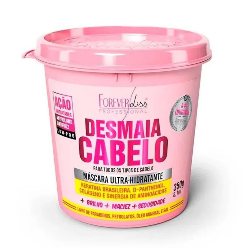 Máscara Ultra Hidratante Desmaia Cabelo Forever Liss 350G