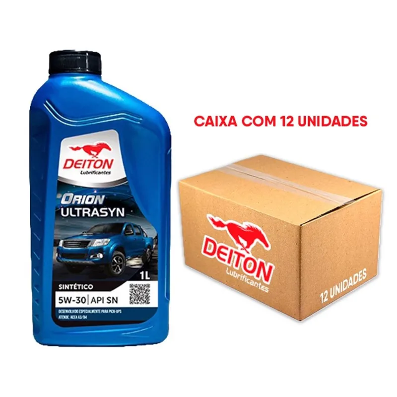 Kit 12 Unidades Óleo Sintético Deiton Orion Ultrasyn 5W30 1L
