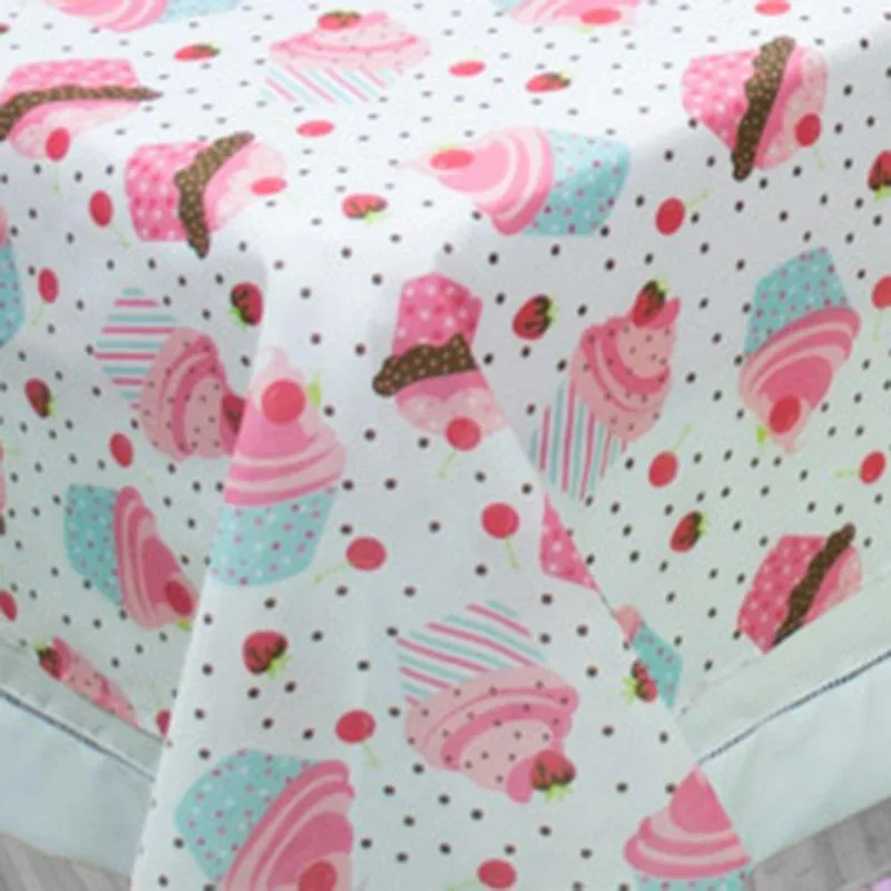 Jogo De Cama Lençol Solteiro Alegria 2 Peças Cupcake Rosa 100% Poliéster
