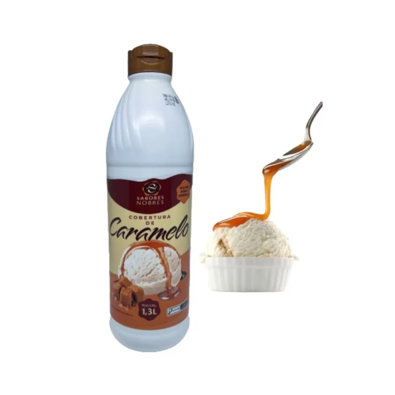 Calda de Caramelo para Sorvetes e Sobremesas - 1,3l - Não Disponível - Utilidades Domesticas