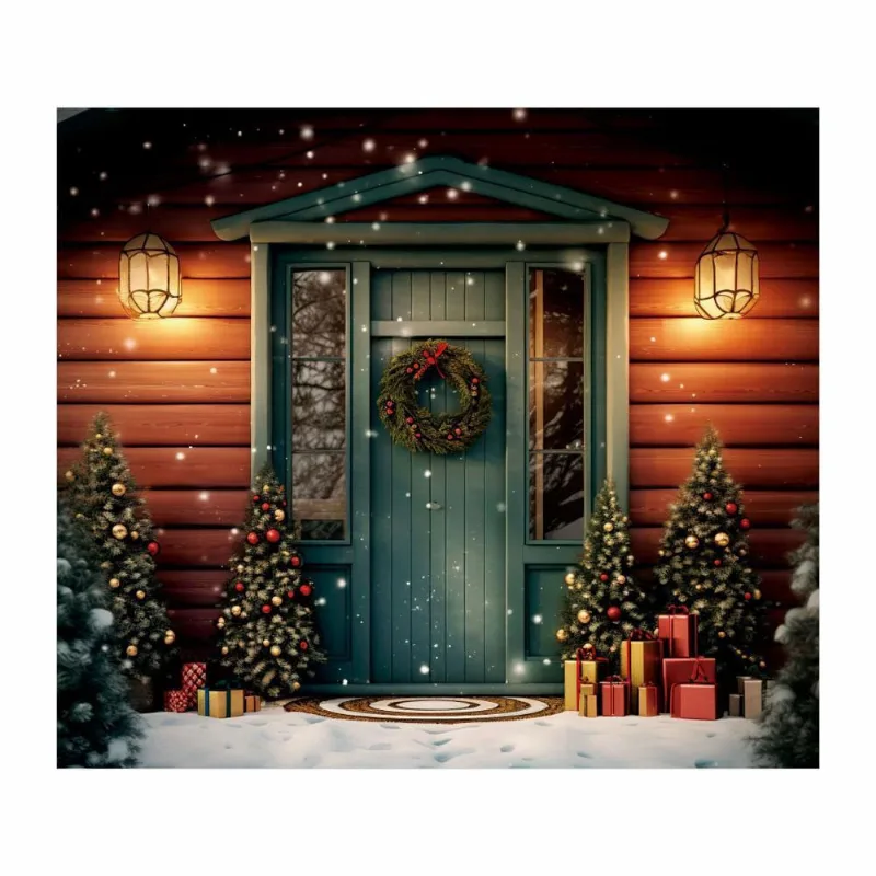 Fundo Fotográfico Cenário Natal Em Tecido 2,20M X 1,50M F148
