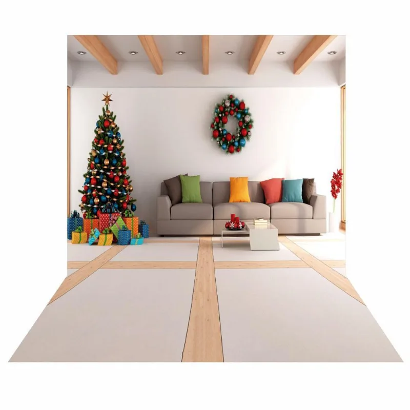 Fundo Fotográfico Cenário Natal Em Tecido 2,20M X 1,50M F174