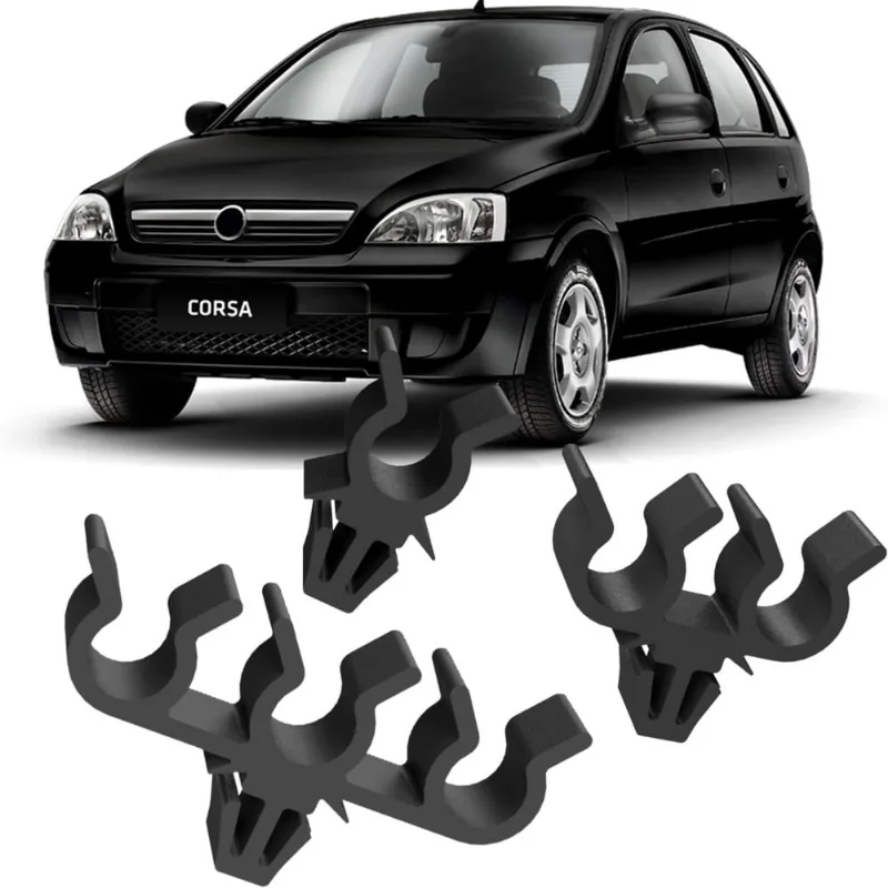 Kit Grampos Presilhas Suporte Organizador Para Cabo De Velas Corsa Hatch Joy Maxx Premium 2002 2003 2004 2005 2006 2007 2008 2009 2010 2011 2012