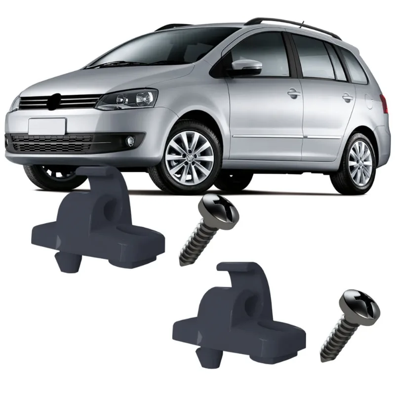 Kit Grampo Presilha Suporte Grafite Com Parafuso Quebra Sol Spacefox 2010 2011 2012 2013 2014