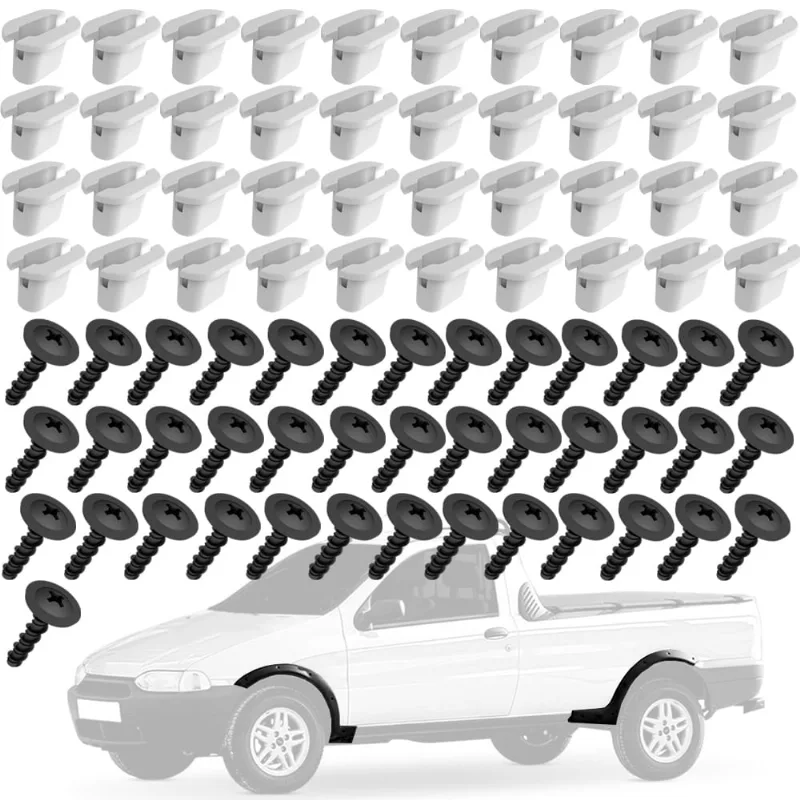 Kit 40 Buchas Com Parafusos Moldura Paralama Strada G1 98 99 2000