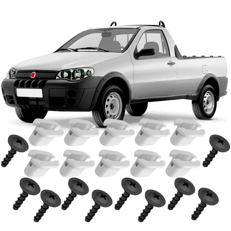 Kit 10 Buchas Com Parafusos Moldura Paralama Strada Adventure G3 2005 2006 2007 2008