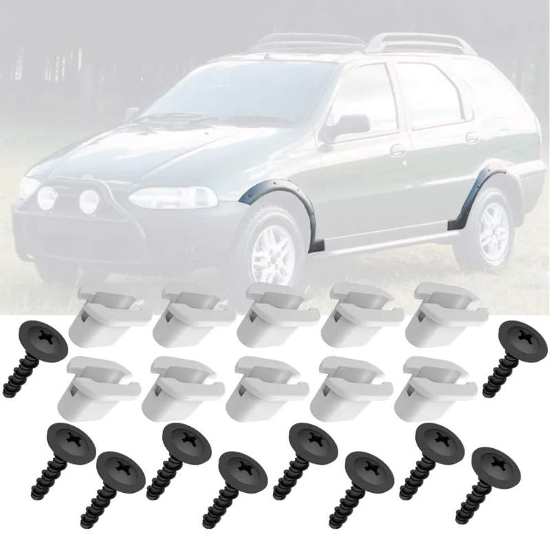 Kit 10 Buchas Com Parafusos Moldura Paralama Palio Weekend Adventure G1 99 2000