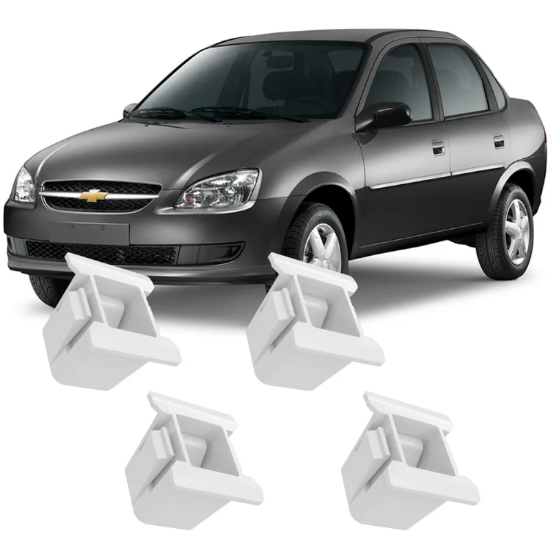Kit 4 Buchas Presilhas Grampos Para Fixacao Farol Classic 2011 2012 2013 2014 2015 2016