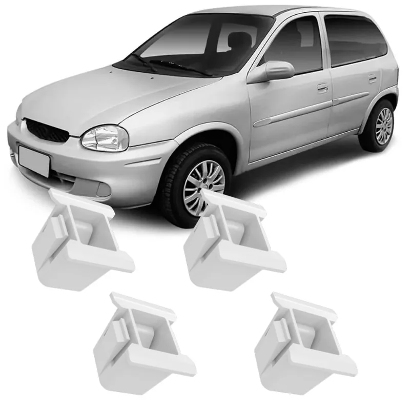 Kit 4 Buchas Presilhas Grampos Para Fixacao Farol Corsa Super 97 98 99 2000 2001 2002