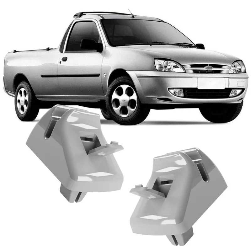 Kit 2 Grampos Presilhas Suporte Cinza Quebra Sol Courier 97 98 99 2000 2001 2002 2003 2004 2005 2006 2007 2008 2009 2010 2011 2012 2013
