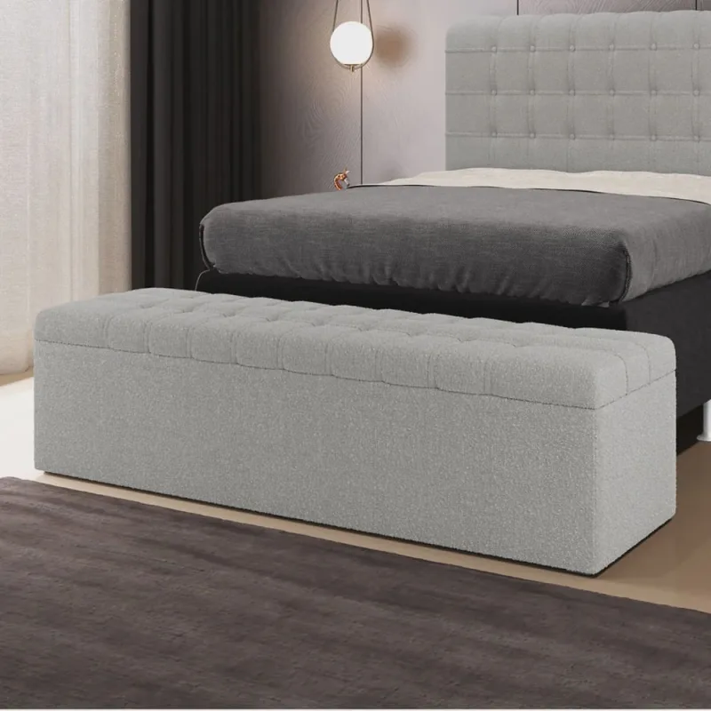 Calçadeira Alpha 195 / N-038 Bouclê Cinza - Não Disponível - Móveis
