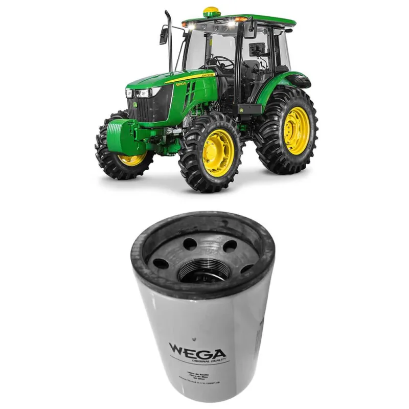 Filtro Óleo Blindado John Deere 1450 1550 2001 a 2023 Wega - Não Disponível - Automotivo
