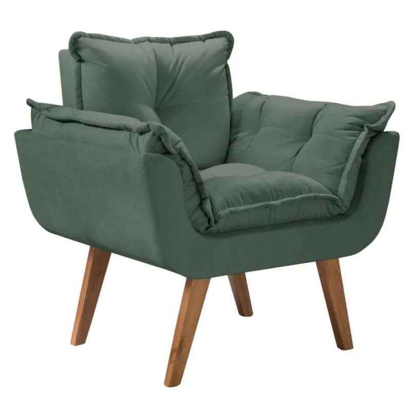 Poltrona Opalla Base Palito Verde - D Salla - Móveis