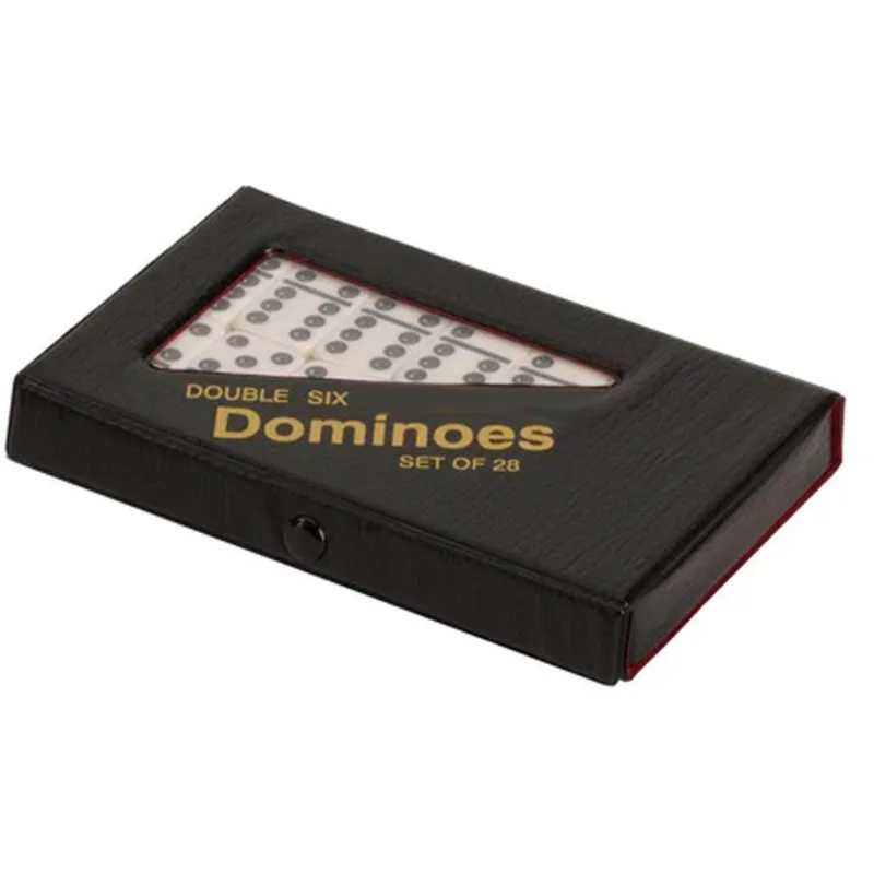 Jogo Dominó Set Of 28 Double Six 28 Peças Hyq1490