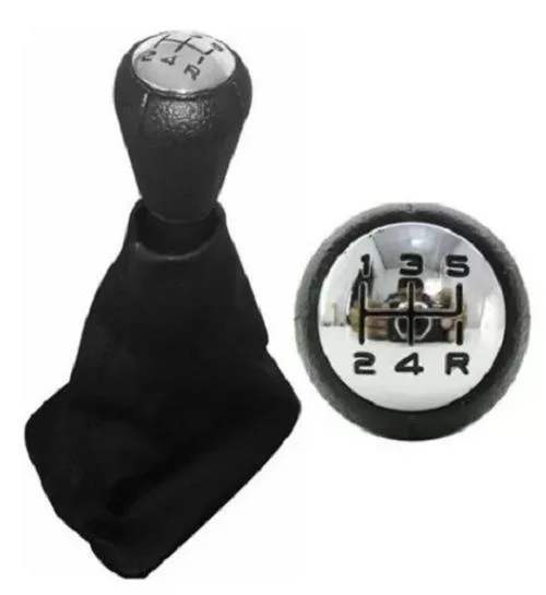 Manopla Bola + Coifa Câmbio Peugeot 206 207 Sw 1998 A 2012