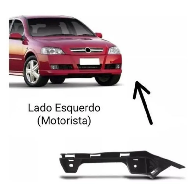 Par Guia Suporte Parachoque Astra Hatch Sedan 2003 A 2014