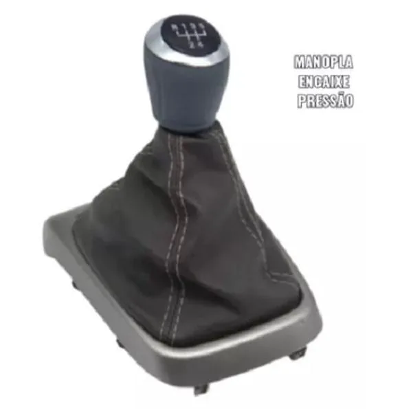 Manopla Bola Pressão Coifa Câmbio Spin Cinza 2013 14 A 2018 - Não Disponível - Automotivo