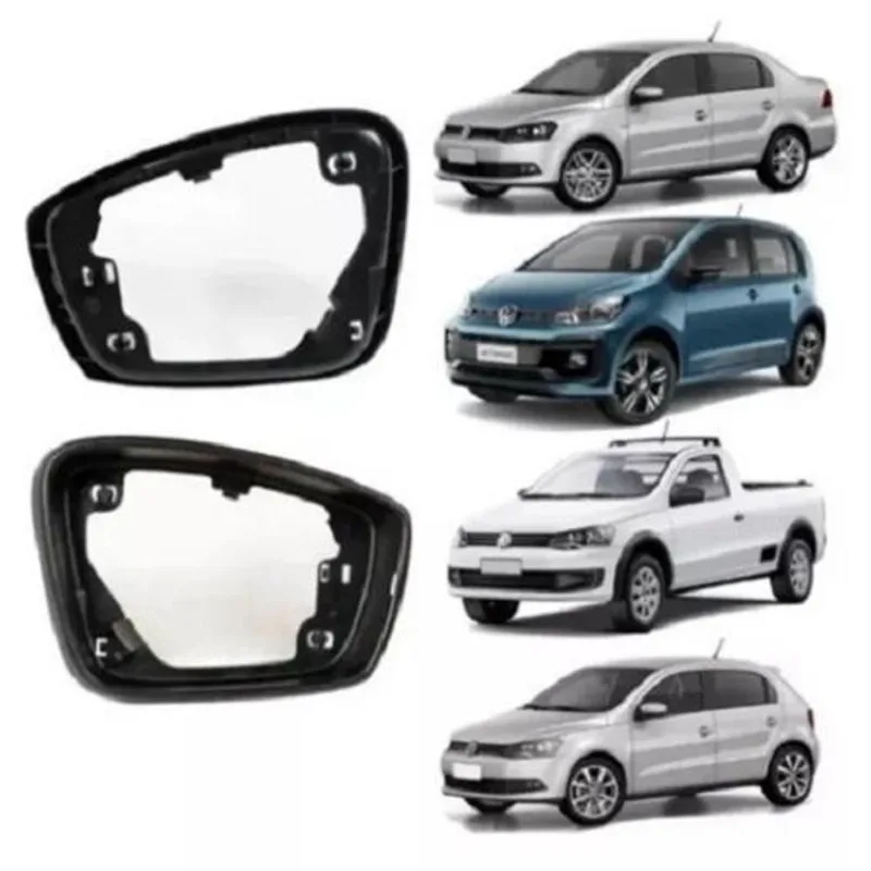 Par Moldura Retrovisor C/Furo Pisca Gol Voyage G6 Golf 12/13