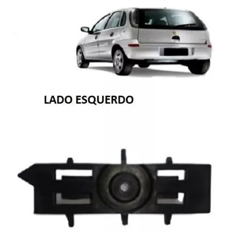 Par Guia Parachoque Traseiro Menor Corsa Hatch 2003 A 2011