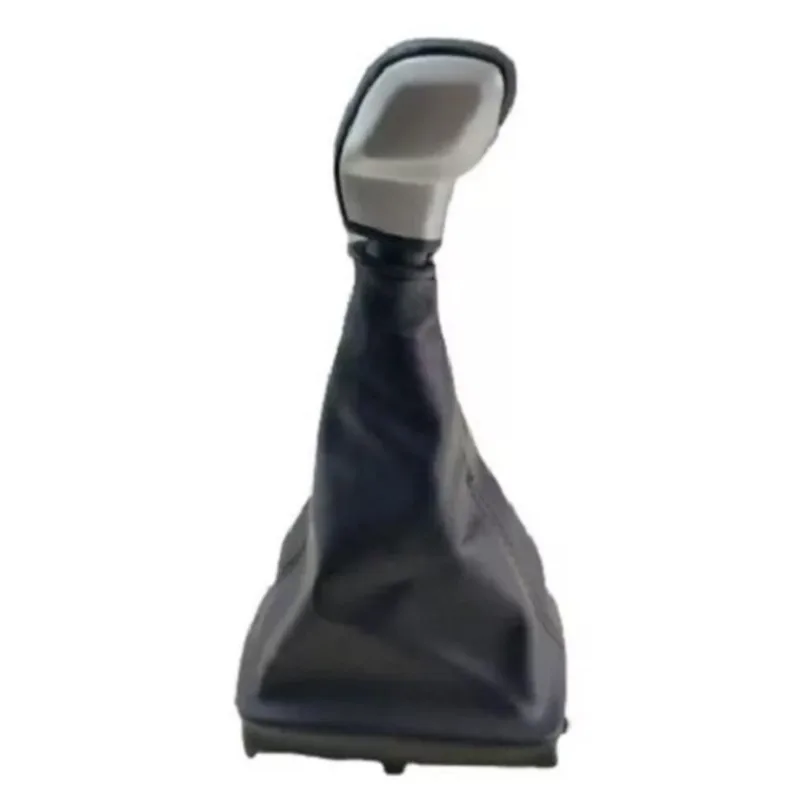 Coifa + Manopla Bola Prata Cambio Peugeot 206 207 Napa Preta