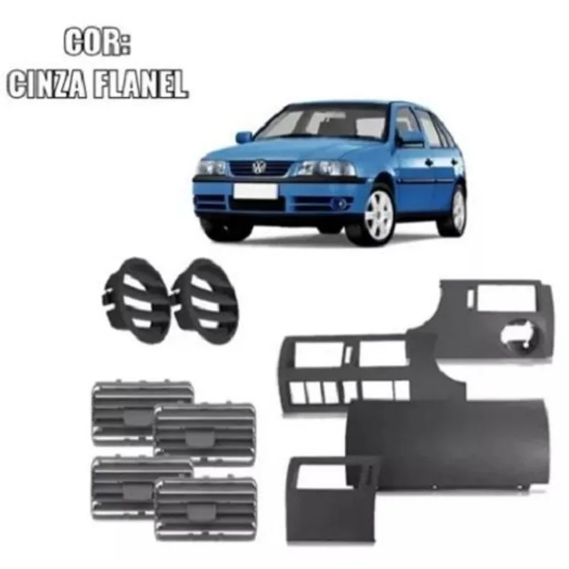 Kit Moldura Painel + Telas Ar Gol Parati Saveiro G3 99 A 05
