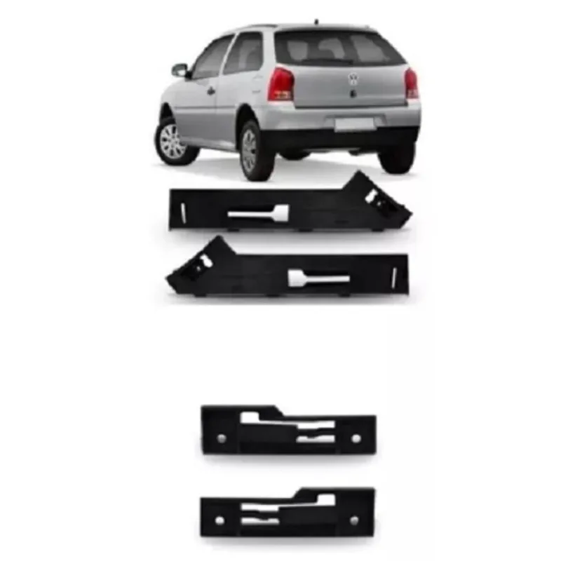 Guia Traseiro Parachoque Lataria Gol G4 2006 A 2014 4 Peças - Não Disponível - Automotivo