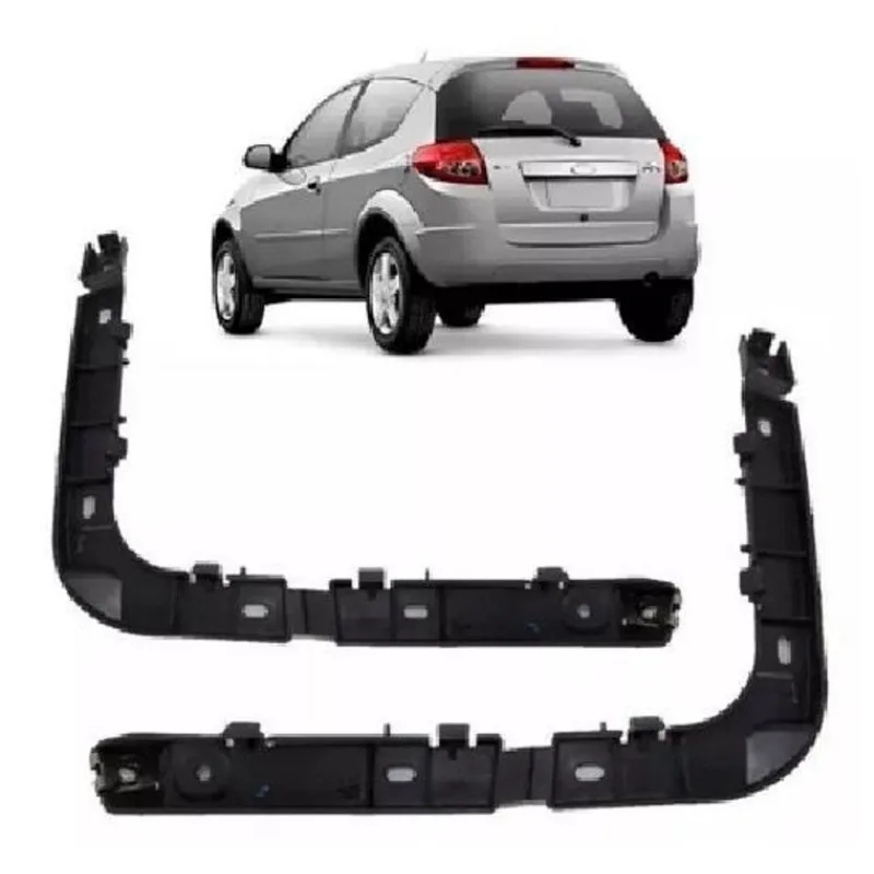 Par Suporte Guia Parachoque Traseiro Ford Ka 2008 A 2013