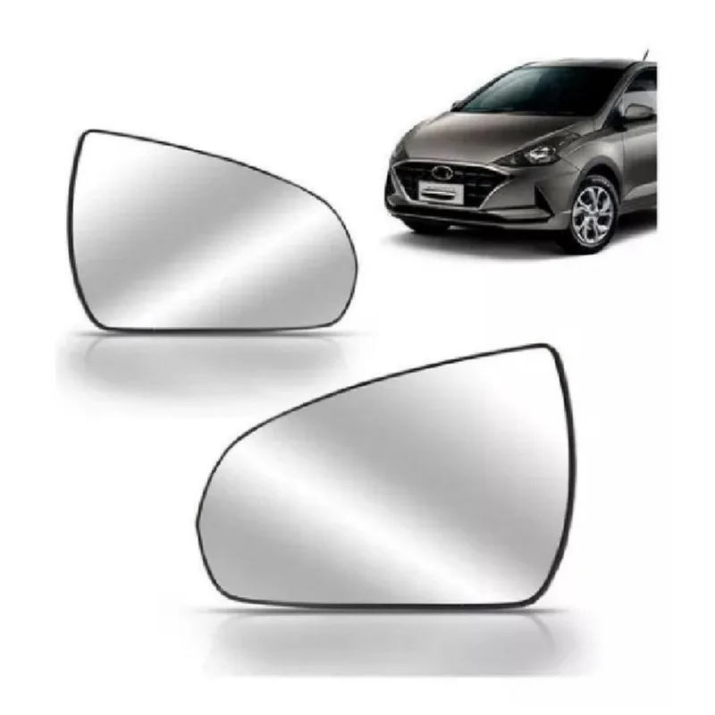 Par Lente Espelho Retrovisor Hb20 2020 Com Base