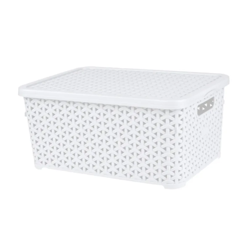 Caxa Orgoanizadora Krea Rattan 10L Bco