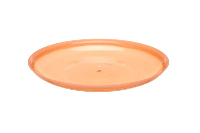 Prato Krea Plástico Coral 27cm - Krea - Utilidades E Casa