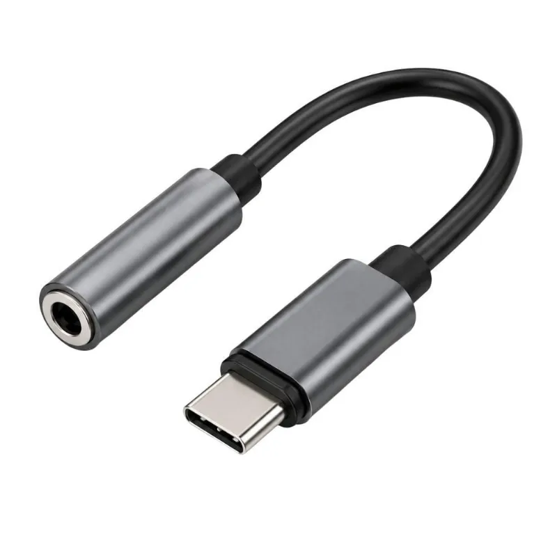 Cabo Tipo C para P2 MDM para Fones e Acessórios de Áudio Preto 1 Unidade