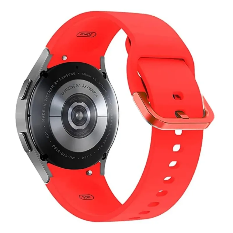 Pulseira Emborrachada Vermelha SAM Watch 4: Estilo e Conforto - MDM