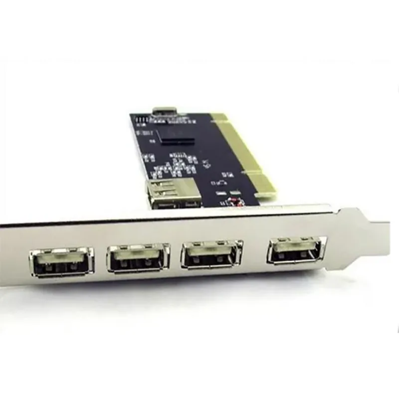 Placa Usb Computador 5 Portas Slot Pci Via Com