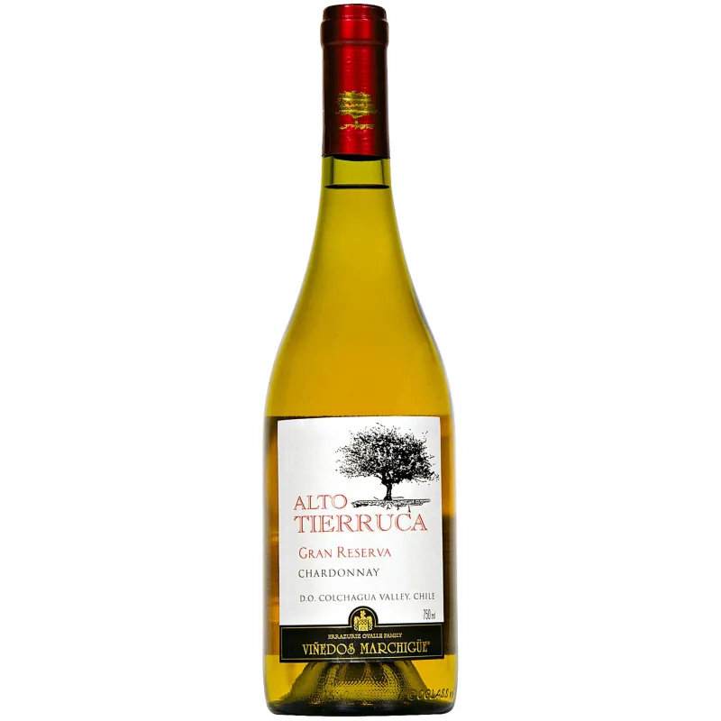Viñedos Marchigüe Alto Tierruca Gran Reserva Chardonnay Chileno Vinho Branco 750ml - Alto Tierruca