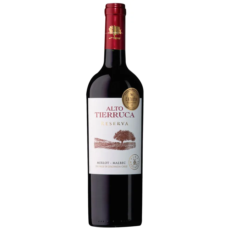 Viñedos Marchigüe Alto Tierruca Reserva Merlot Malbec Chileno Vinho Tinto 750ml - Alto Tierruca