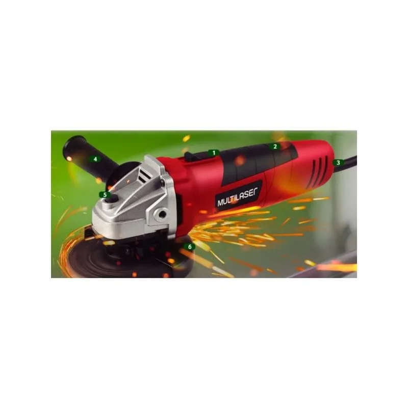 Esmerilhadeira Angular Multilaser Vermelha 700w