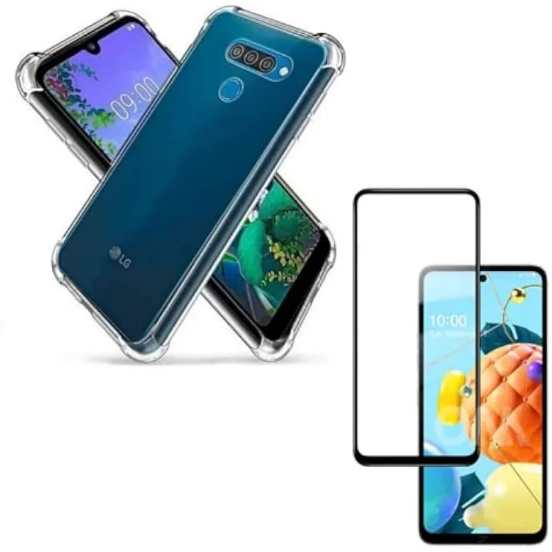 Capa Anti Impacto Lg K50s + Pelicula Vidro Temperado 3d