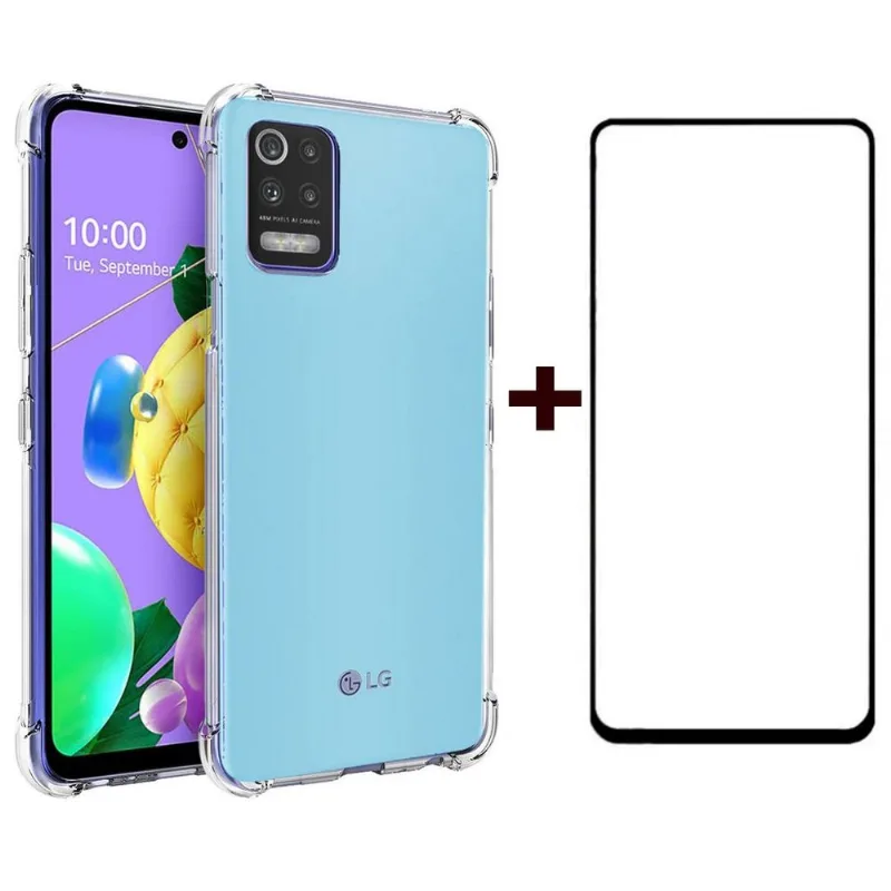 Película Vidro 3d + Capa Anti Impacto Lg K52