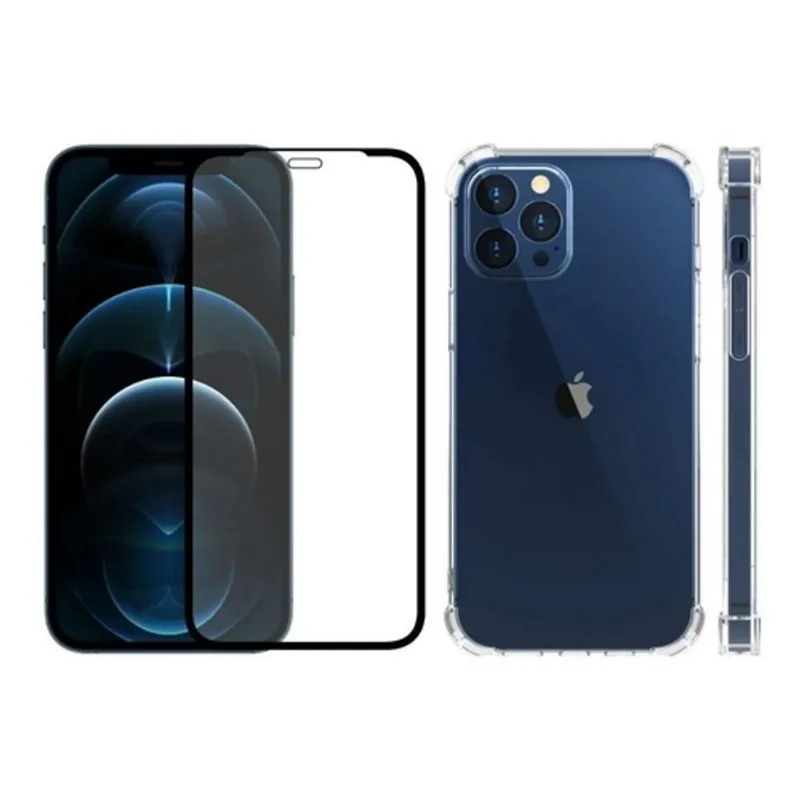 Película De Vidro 3d Íphone12 Pro Max 6.1 + Capa Antiimpacto