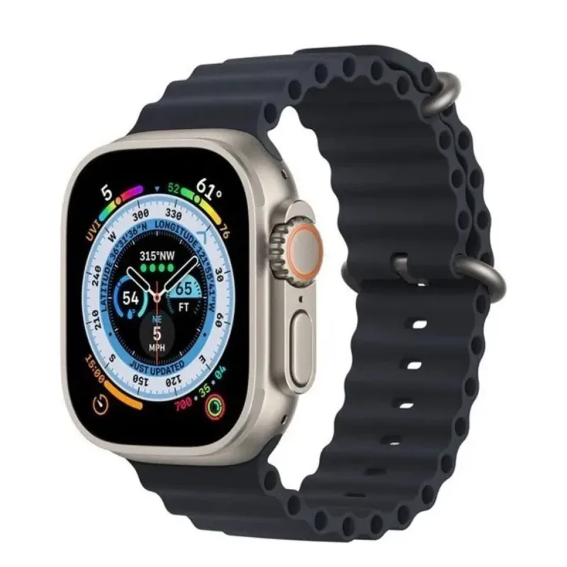 Pulseira Silicone Onda Negra para APP 40MM Flexível - MDM