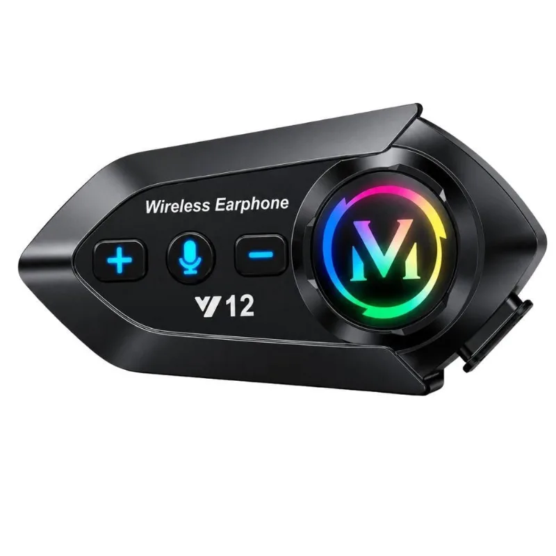 Fone para Capacete de Motociclista MDM Cpct à Prova D'água com Microfone Integrado Preto