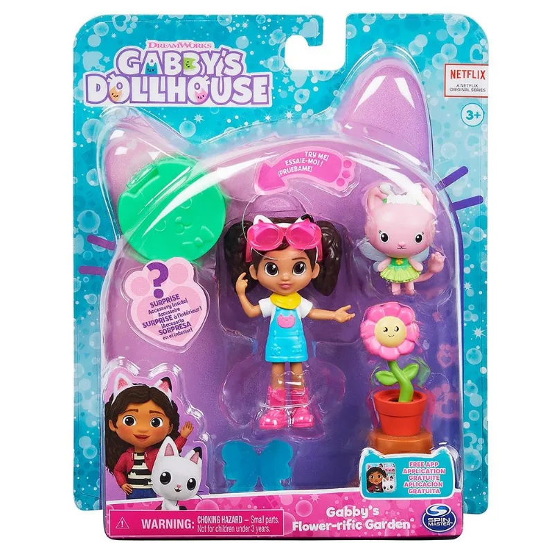 Gabby'S Dollhouse - Conjunto Com Boneca - Jardim Florido