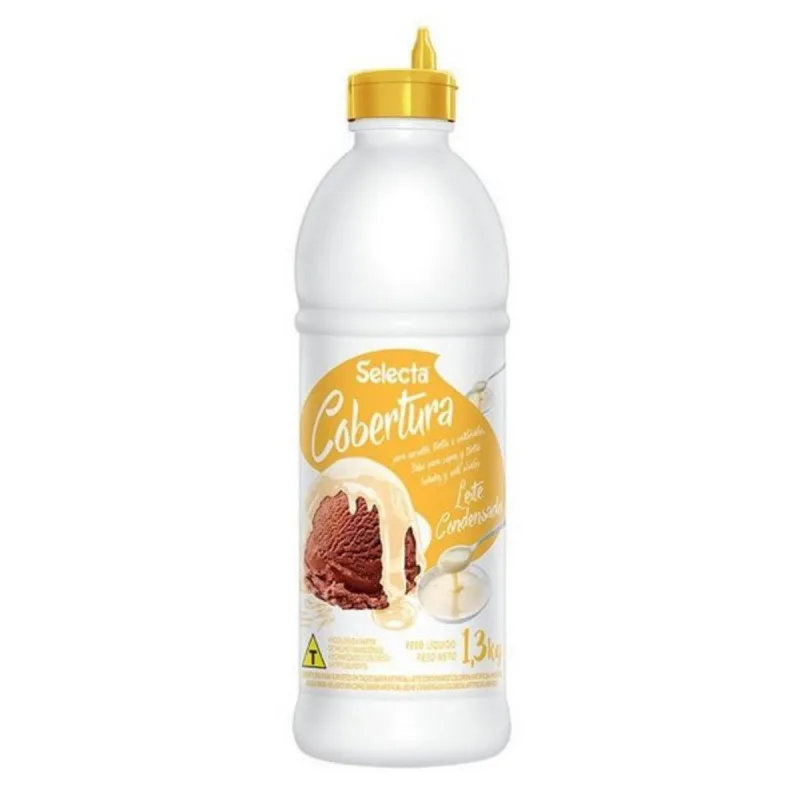 Cobertura Calda Para Sorvete Selecta 1,3 Kg Leite Condensado - Não Informado - Mercearia