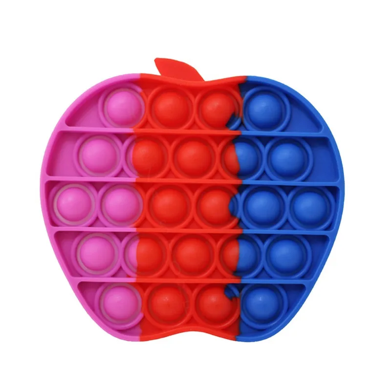 Anti-stress Pop It Sensitivo Colorido Vermelho Fidget Toys Especial Brinquedo