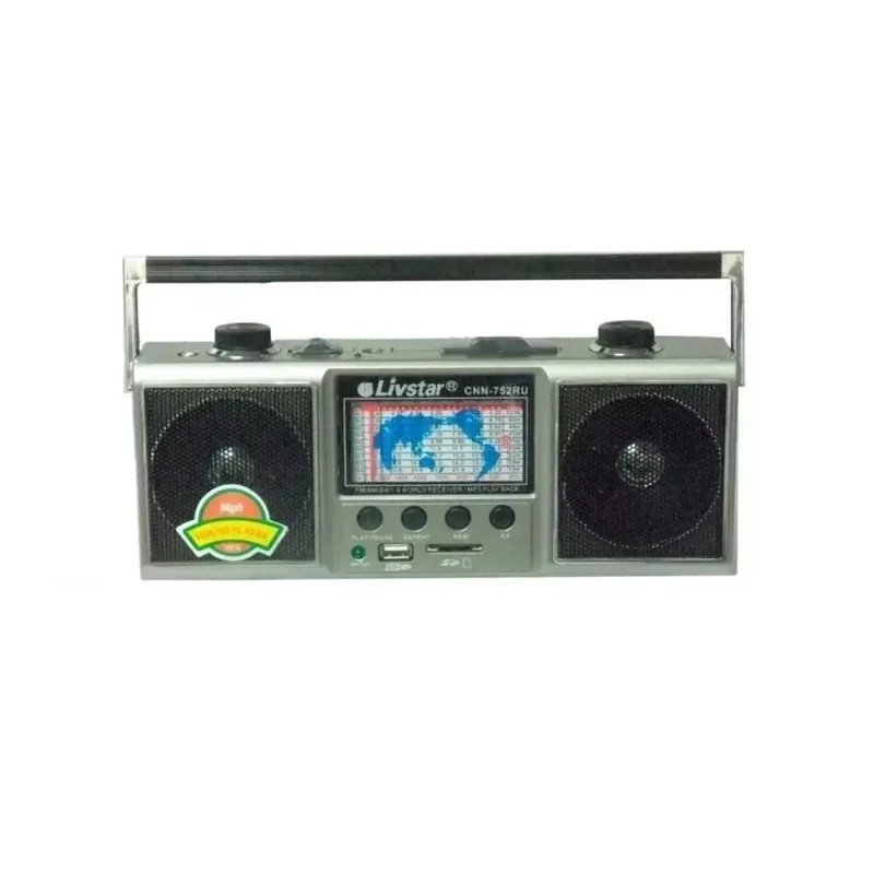 Rádio Fm/Am/Sw1-9/Usb/Sd Livstar Cnn-752U 11 Bandas Vintage