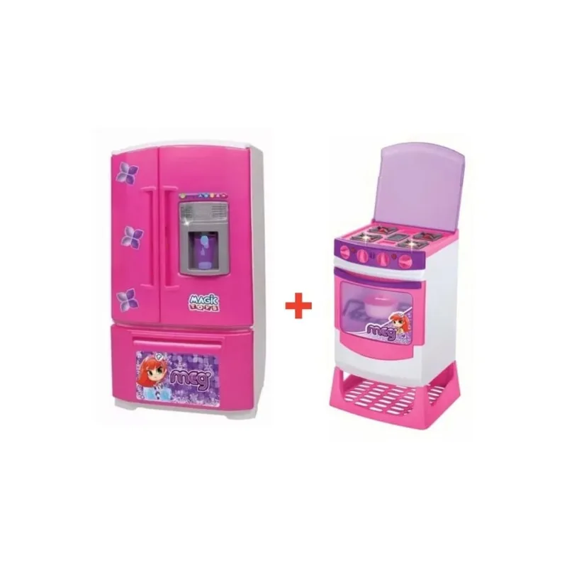 FOGAO INFANTIL ELETRONICO + GELADEIRA INVERSE MAGICA TOYS