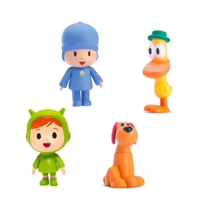 Kit boneco pocoyo nina pato E loula em vinil atoxico cardoso